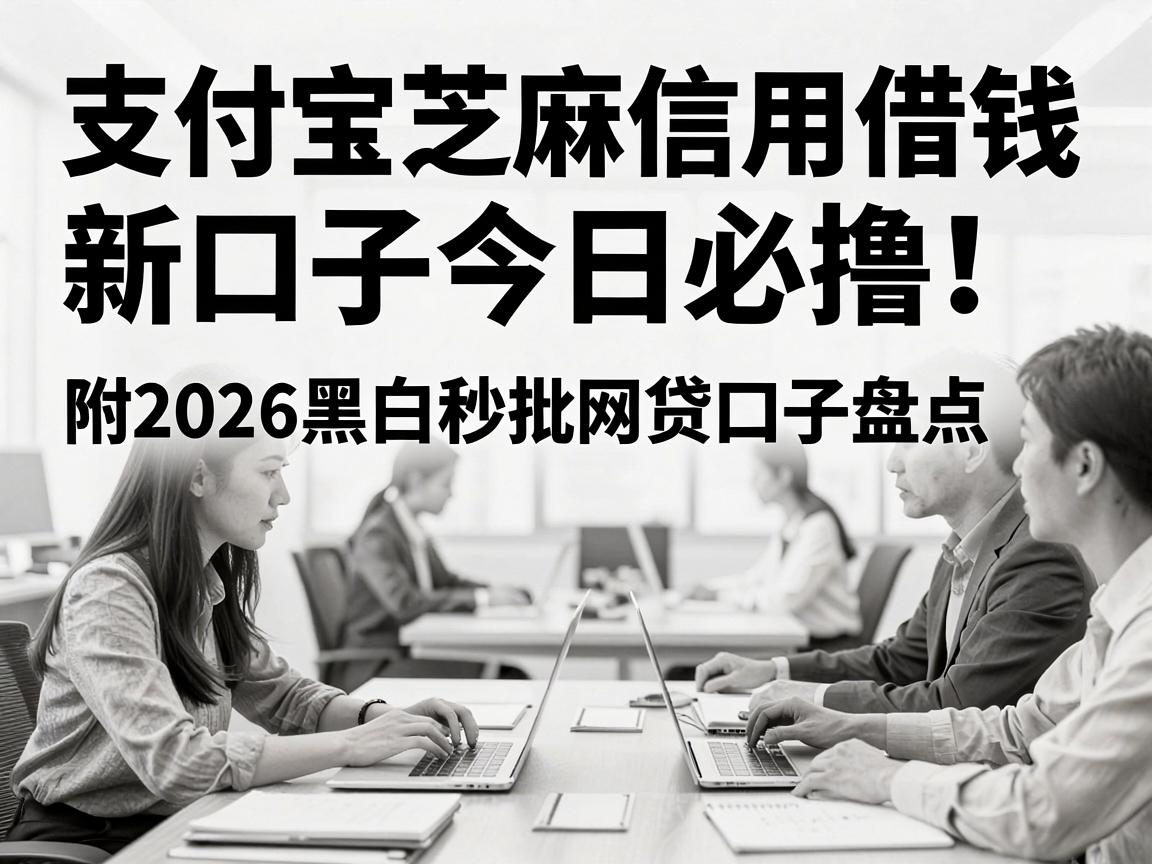 支付宝芝麻信用借钱新口子今日必撸！附2026黑白秒批网贷口子盘点