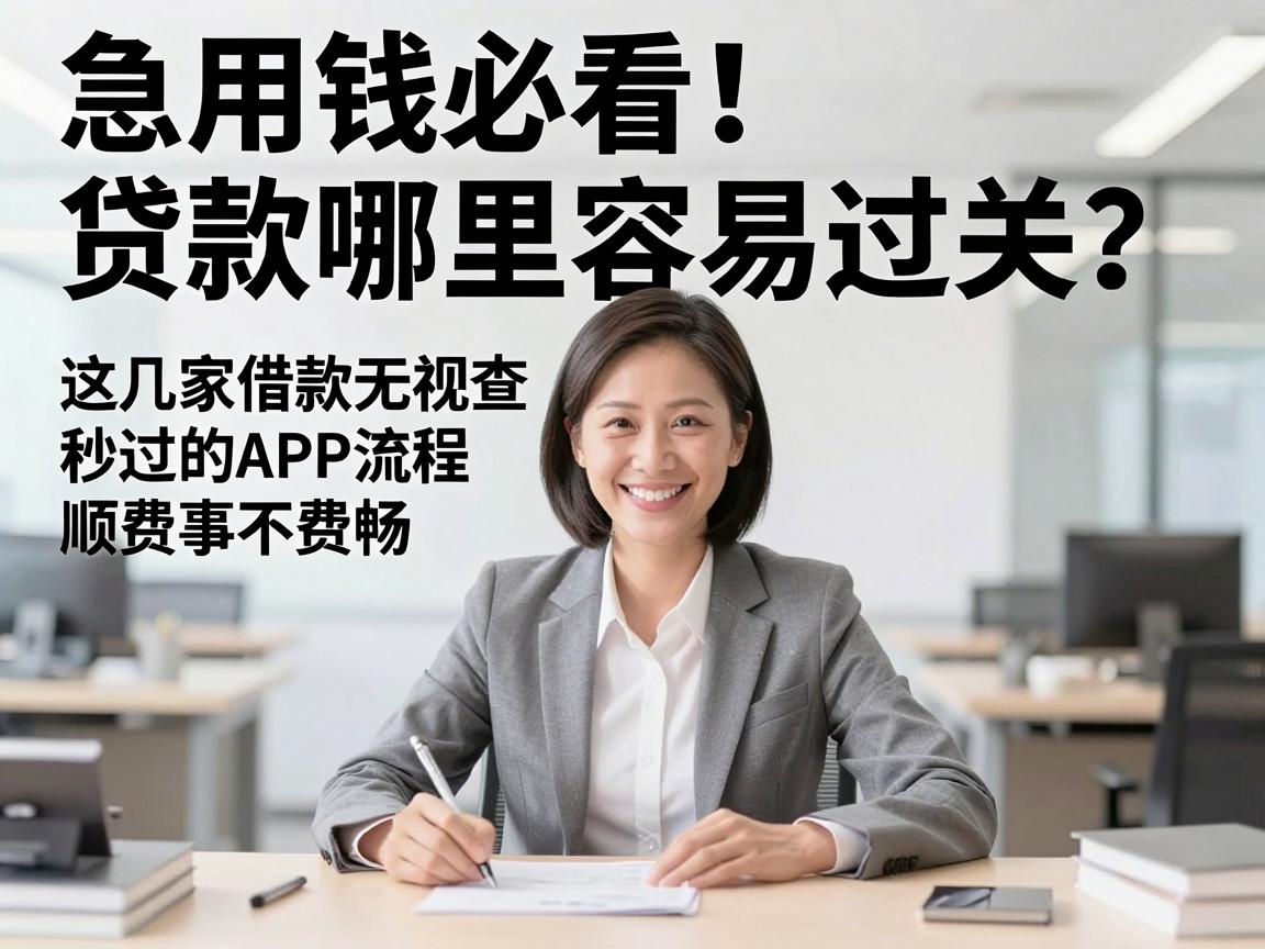 急用钱必看！贷款哪里容易过关？这几家借款无视查秒过的APP流程顺畅不费事