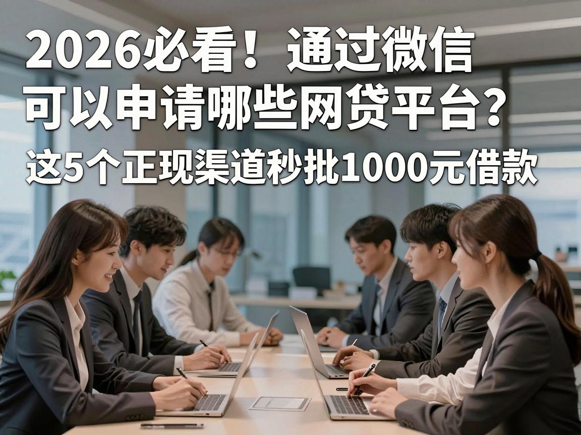 2026必看!通过微信可以申请哪些网贷平台?这5个正规渠道秒批1000元借款