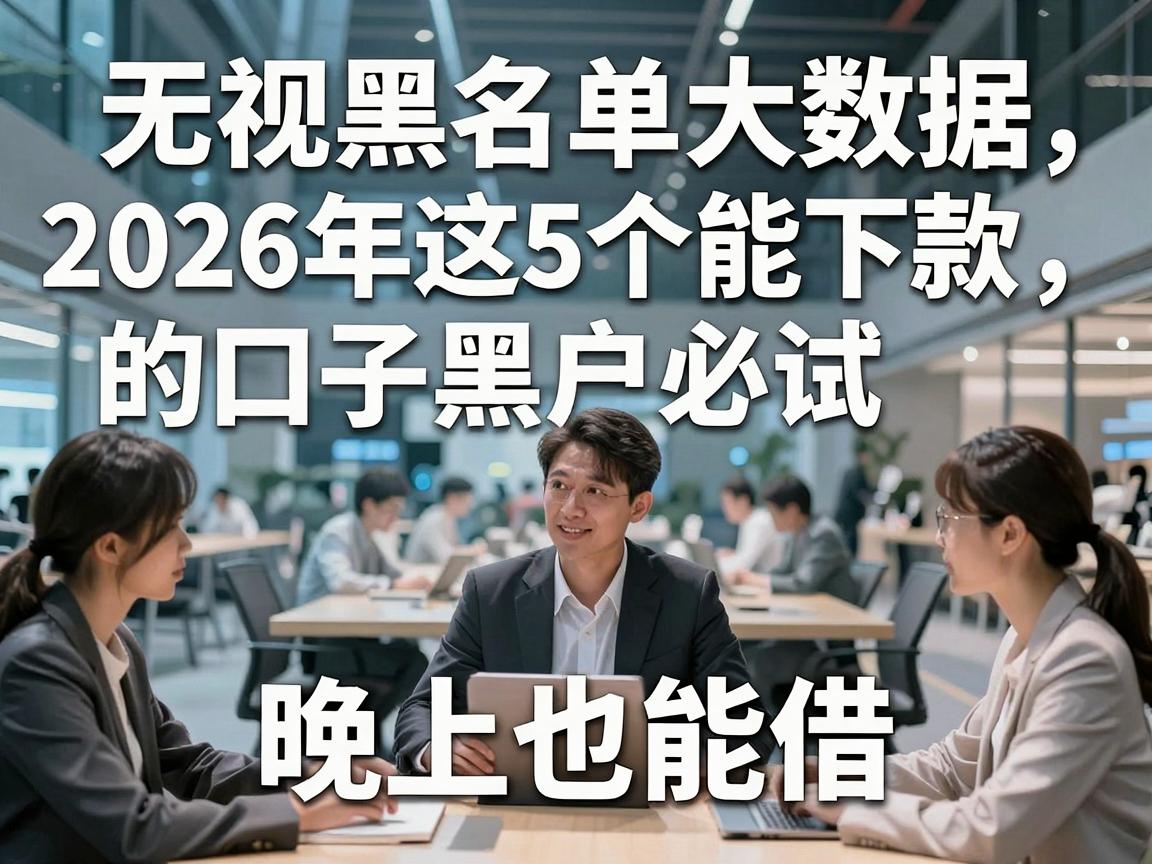 无视黑名单大数据，2026年这5个能下款的口子黑户必试，晚上也能借！