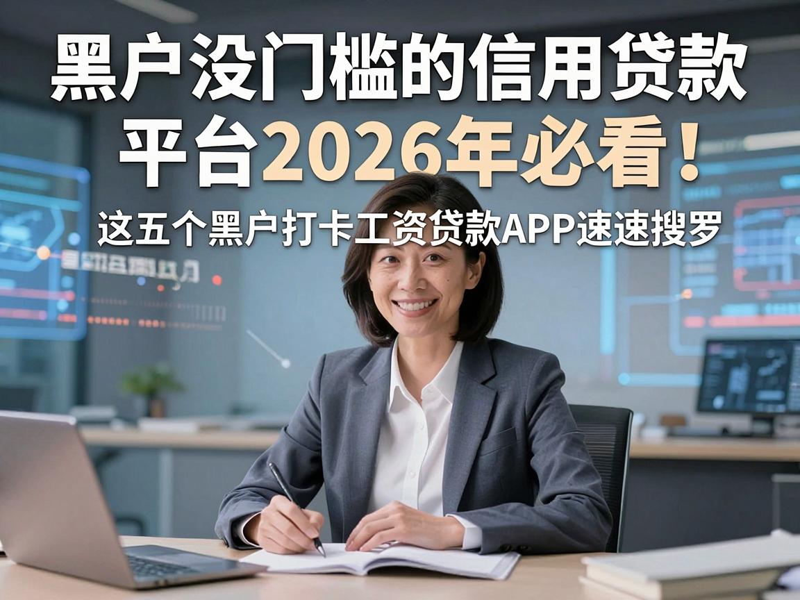 黑户没门槛的信用贷款平台2026年必看！这五个黑户打卡工资贷款APP速速搜罗