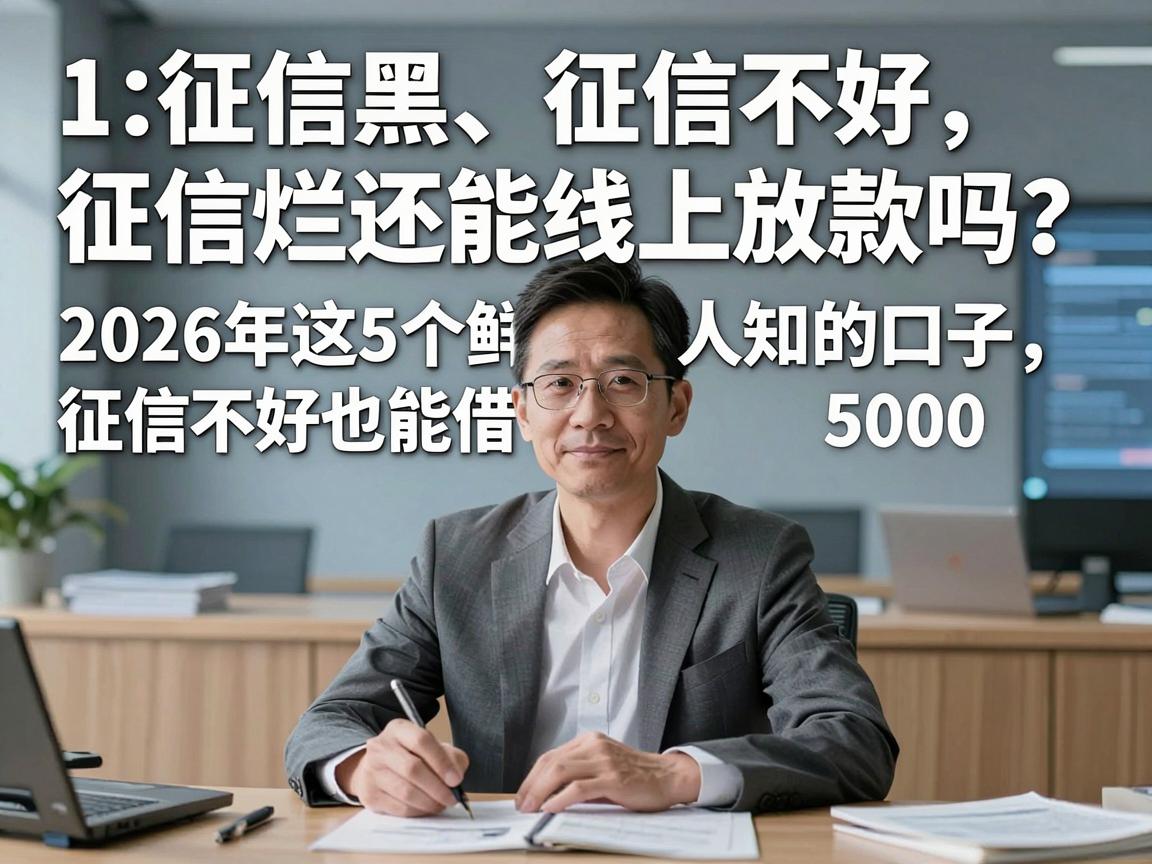 征信黑、征信不好、征信烂还能线上放款吗？2026年这5个鲜为人知的口子，征信不好也能借5000！