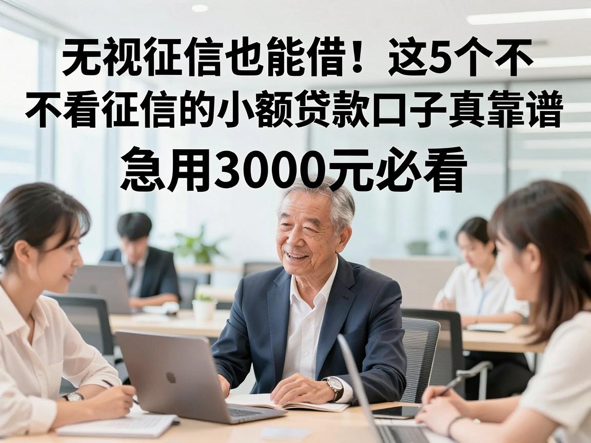 无视征信也能借！这5个不看征信的小额贷款口子真靠谱，急用3000元必看