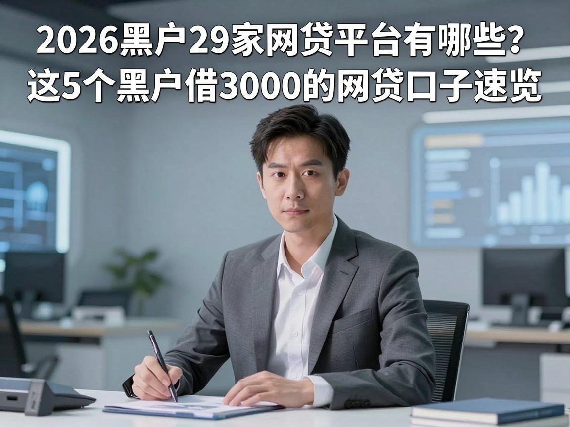 2026黑户29家网贷平台有哪些？这5个黑户借3000的网贷口子速览