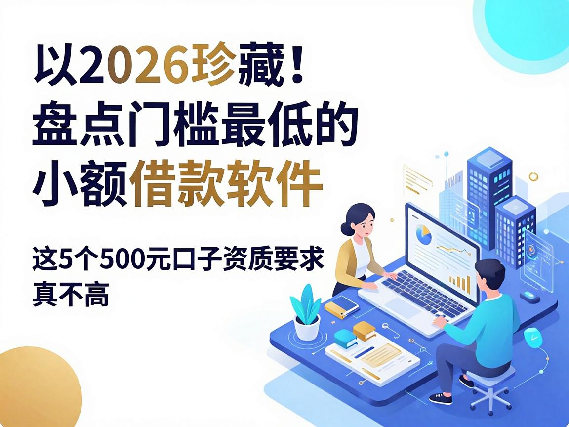 2026珍藏！盘点门槛最低的小额借款软件，这5个500元口子资质要求真不高