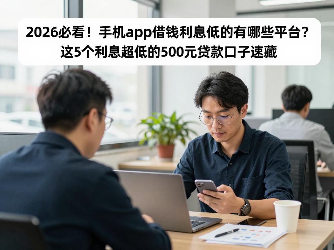2026必看！手机app借钱利息低的有哪些平台？这5个利息超低的500元贷款口子速藏