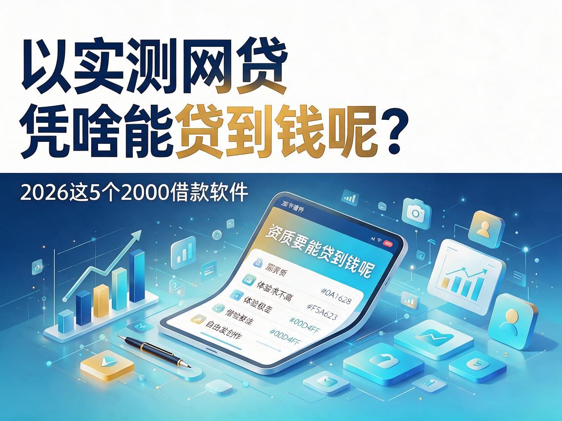 实测网贷凭啥能贷到钱呢？2026这5个2000借款软件资质要求不高体验极佳
