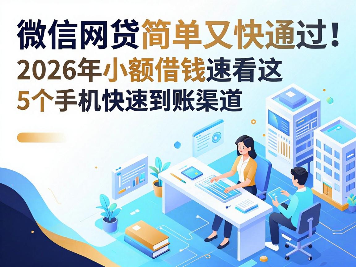 微信网贷简单又快通过！2026年小额借钱速看这5个手机快速到账渠道
