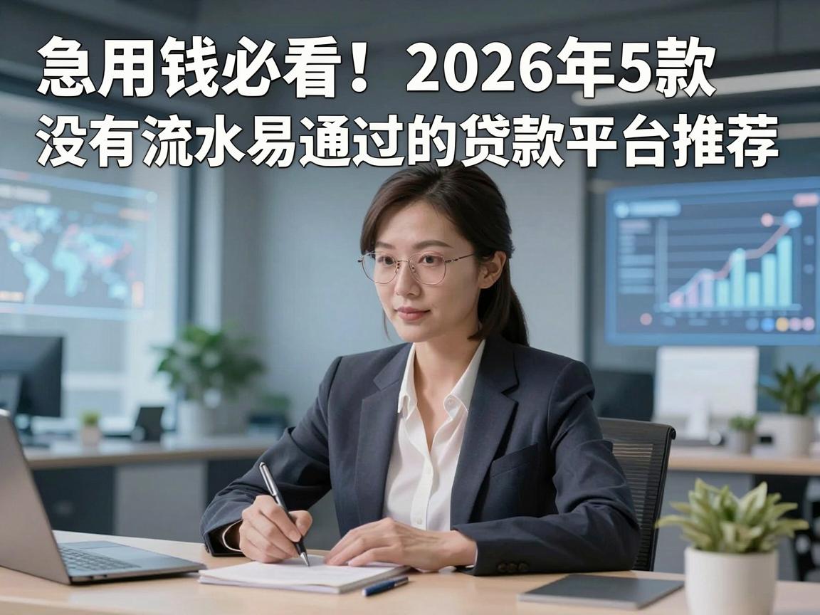 急用钱必看！2026年5款没有流水易通过的贷款平台推荐，轻松覆盖临时周转场景