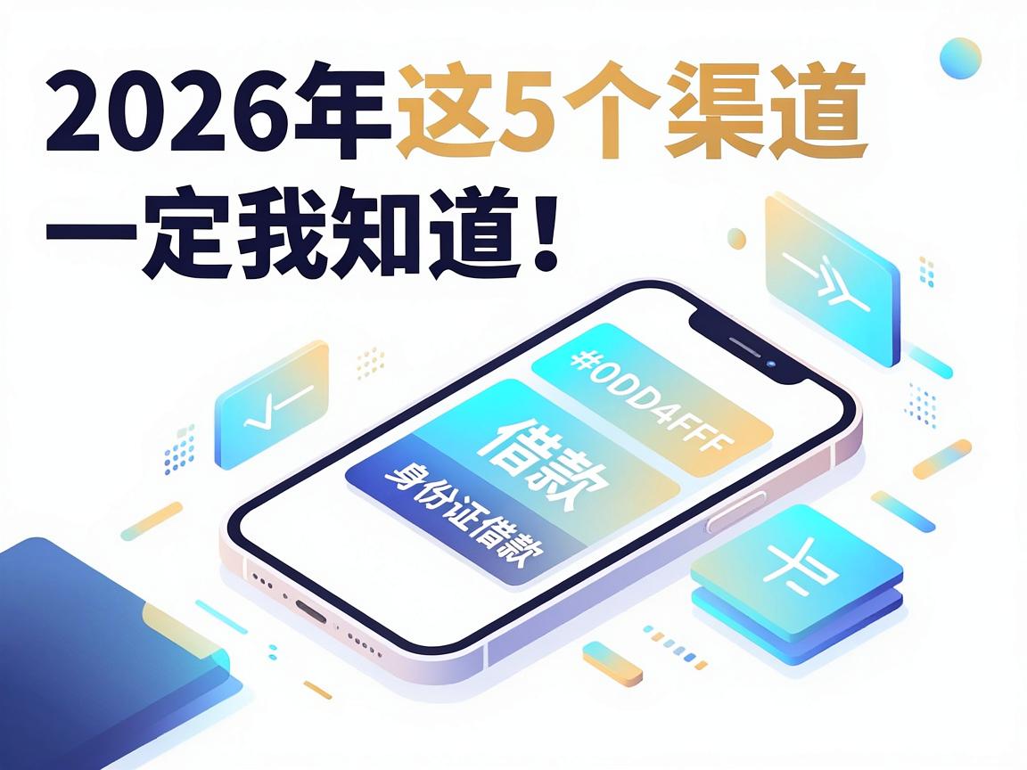 手机上用身份证借款，2026年这5个渠道一定要知道！