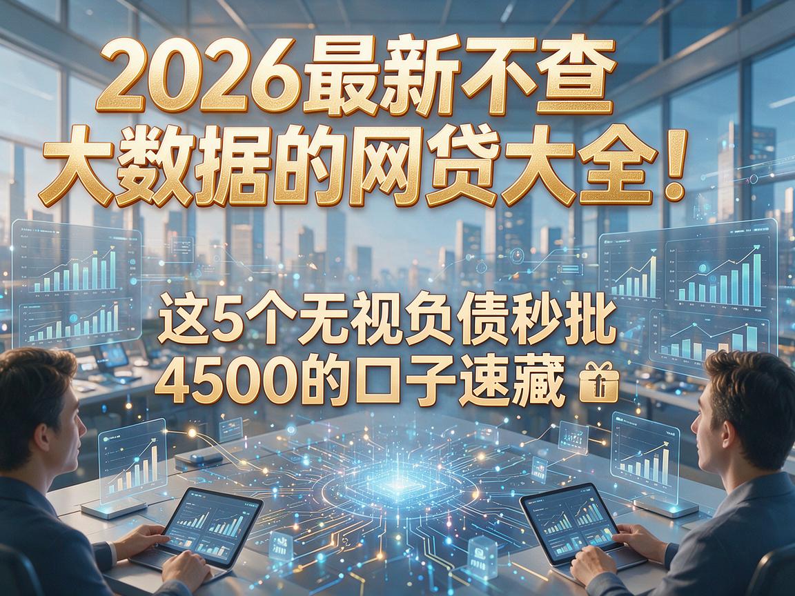 2026最新不查大数据的网贷大全！这5个无视负债秒批4500的口子速藏