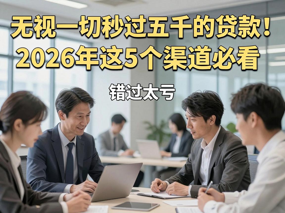 无视一切秒过五千的贷款！2026年这5个渠道必看，错过太亏！