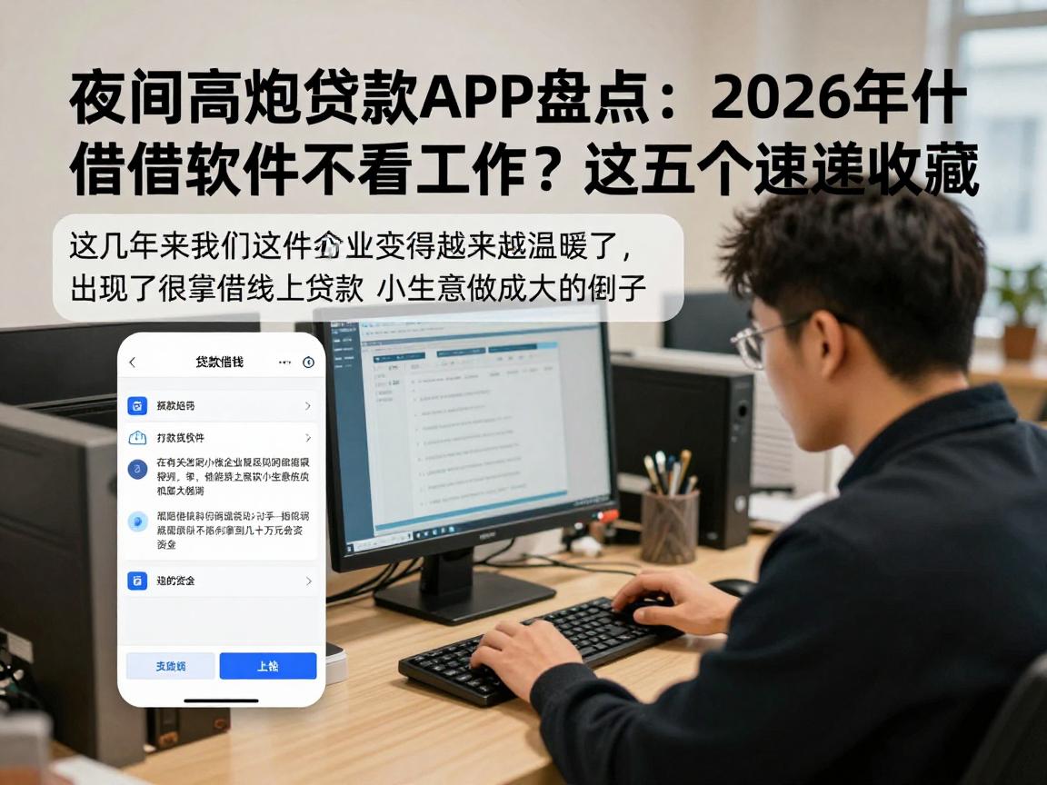 夜间高炮贷款APP盘点：2026年什么借钱软件不看工作？这五个速速收藏