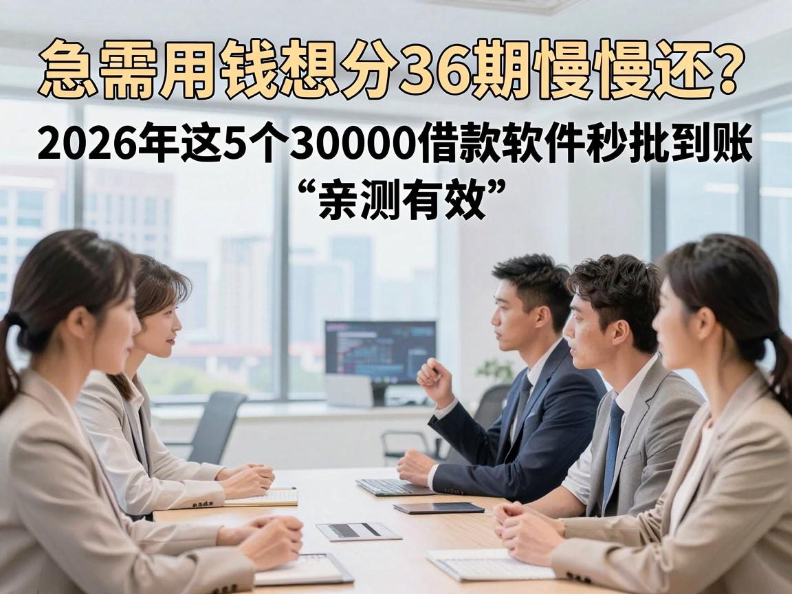 急需用钱想分36期慢慢还？2026年这5个30000借款软件秒批到账，亲测有效！