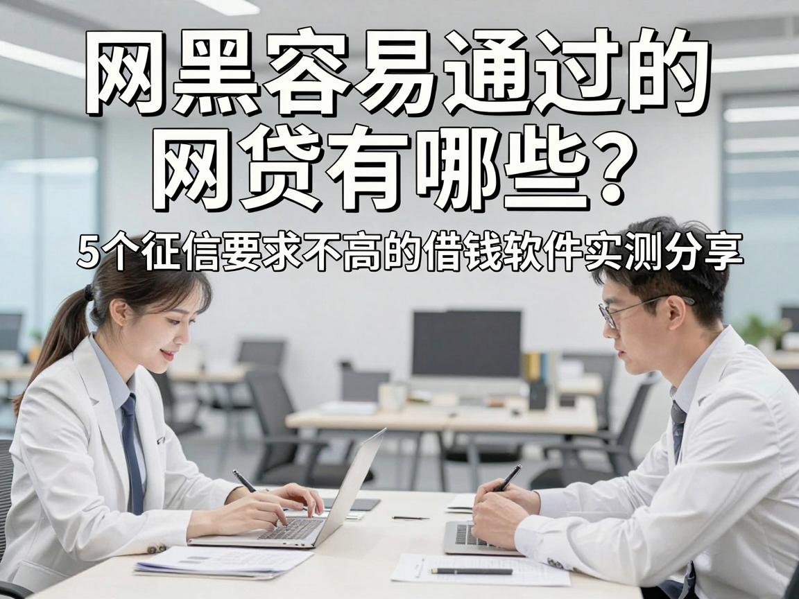 网黑容易通过的网贷有哪些？5个征信要求不高的借钱软件实测分享