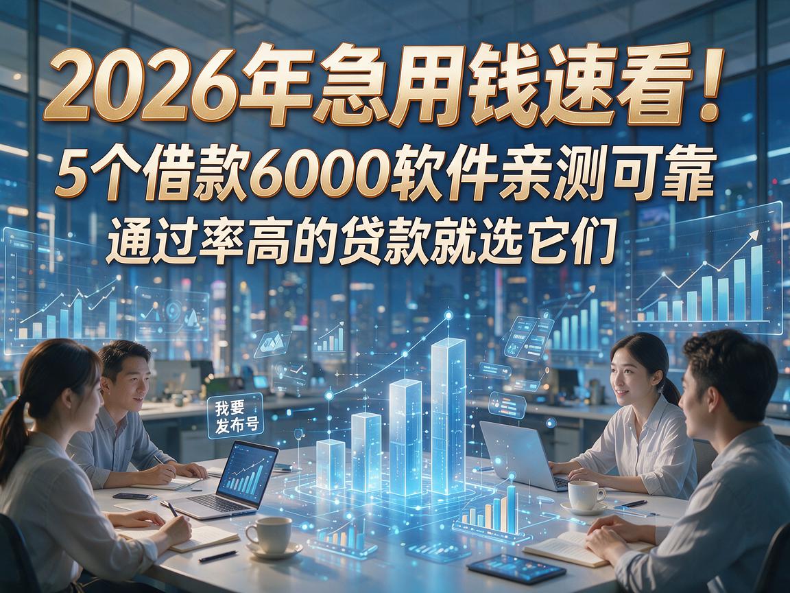 2026年急用钱速看！5个借款6000软件亲测可靠，通过率高的贷款就选它们