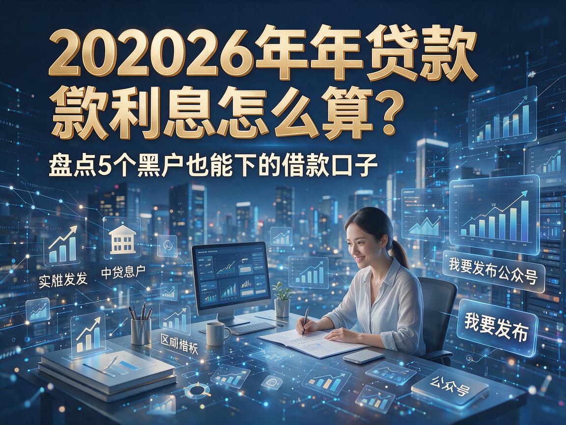202026年贷款利息怎么算？盘点5个黑户也能下的借款口子！