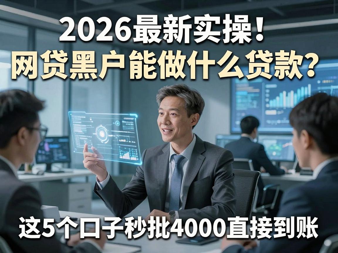 2026最新实操！网贷黑户能做什么贷款？这5个口子秒批4000直接到账