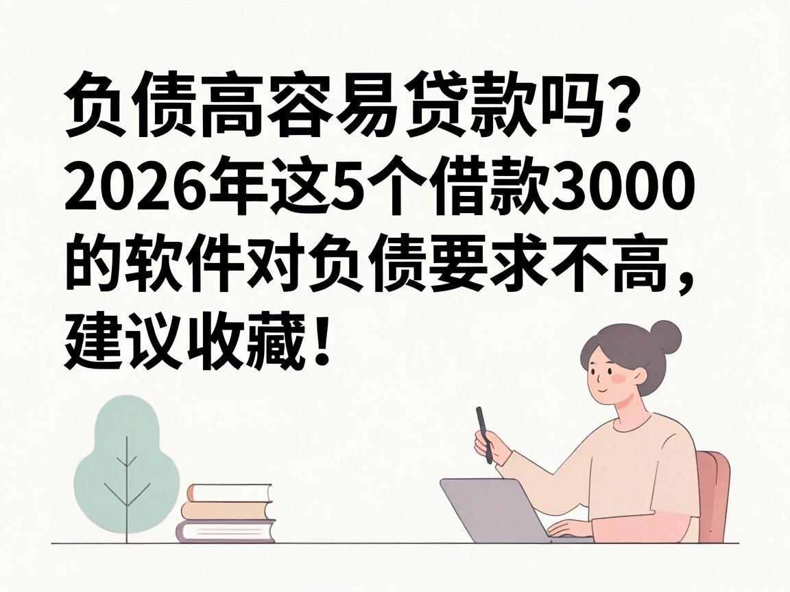 负债高容易贷款吗？2026年这5个借款3000的软件对负债要求不高，建议收藏！