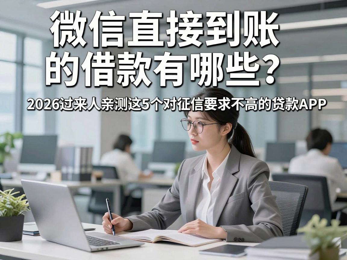 微信直接到账的借款有哪些？2026过来人亲测这5个对征信要求不高的贷款APP