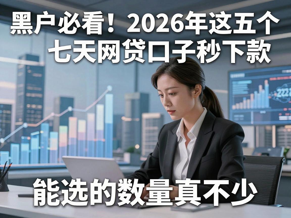 黑户必看！2026年这五个七天网贷口子秒下款，能选的数量真不少