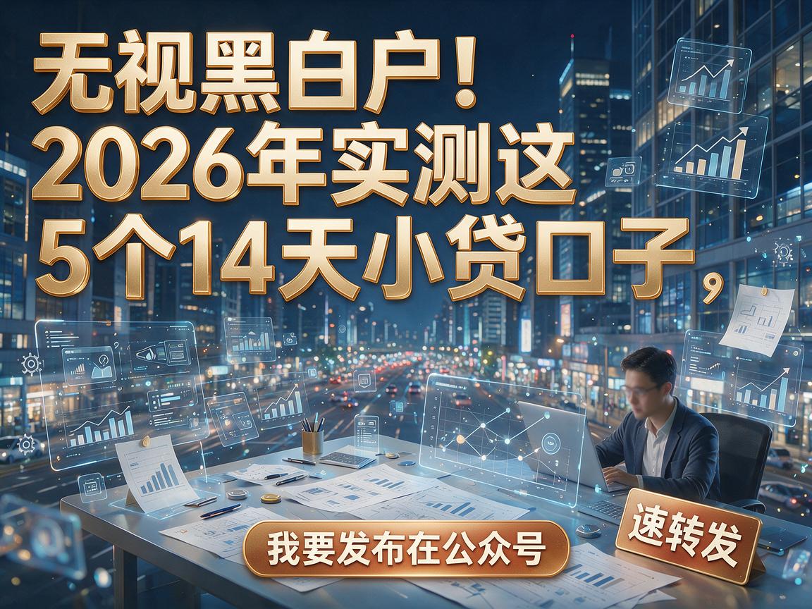 无视黑白户！2026年实测这5个14天小贷口子，速转发！