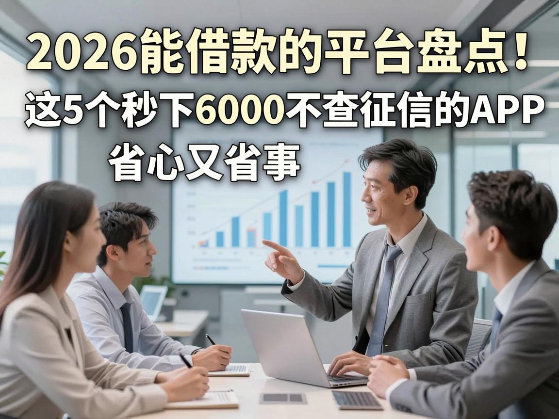 2026能借款的平台盘点！这5个秒下6000不查征信的APP，省心又省事