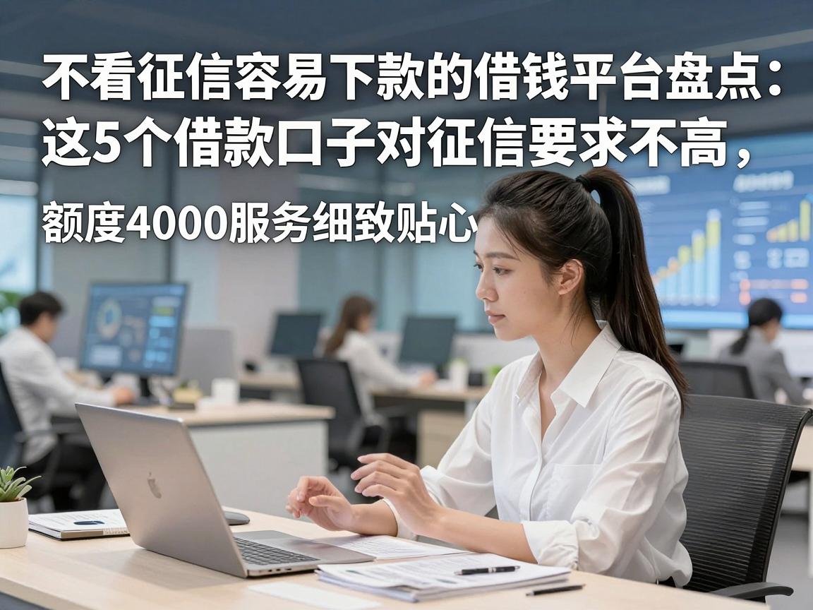 不看征信容易下款的借钱平台盘点：这5个借款口子对征信要求不高，额度4000服务细致贴心
