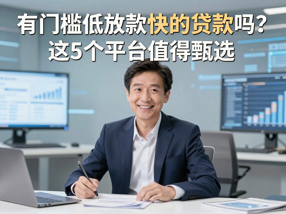 有门槛低放款快的贷款吗？这5个平台值得甄选！