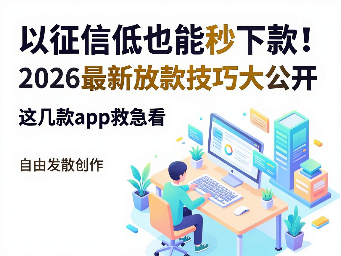 征信低也能秒下款！2026最新放款技巧大公开，这几款App救急必看