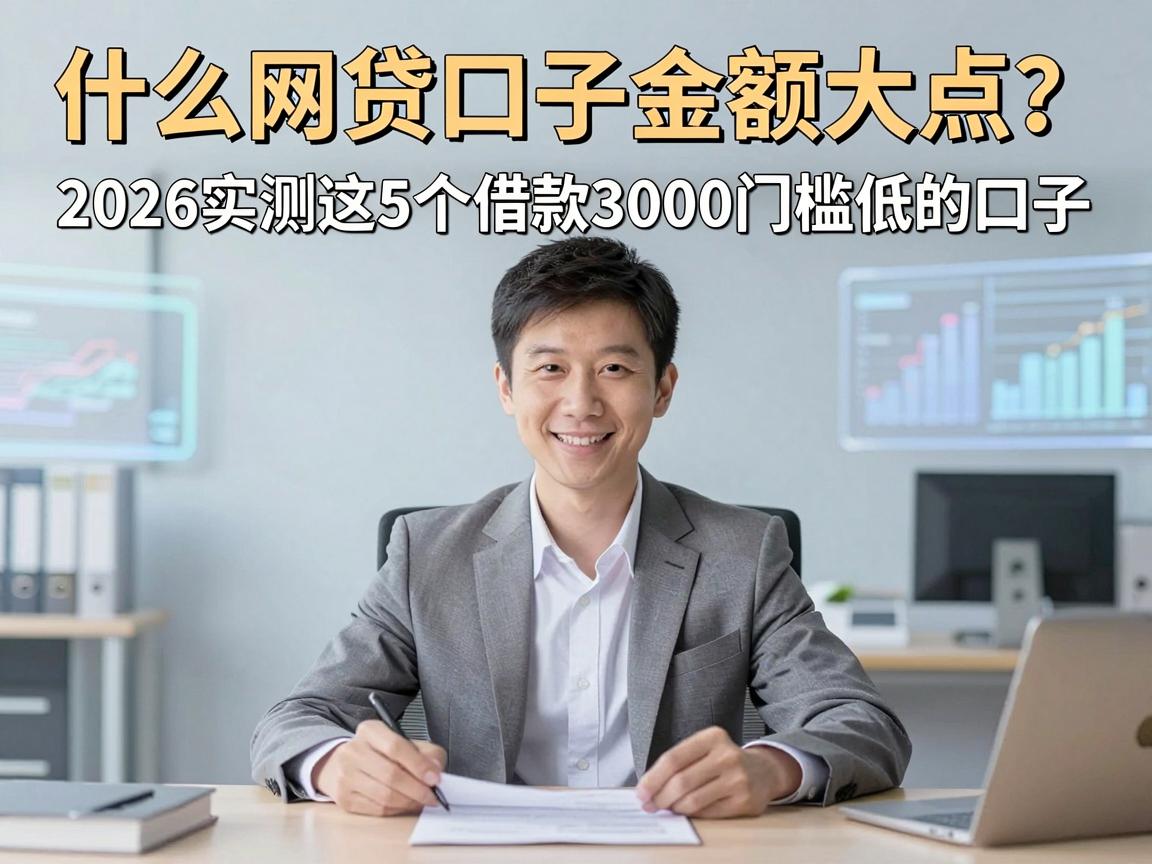 什么网贷口子金额大点？2026实测这5个借款3000门槛低的口子