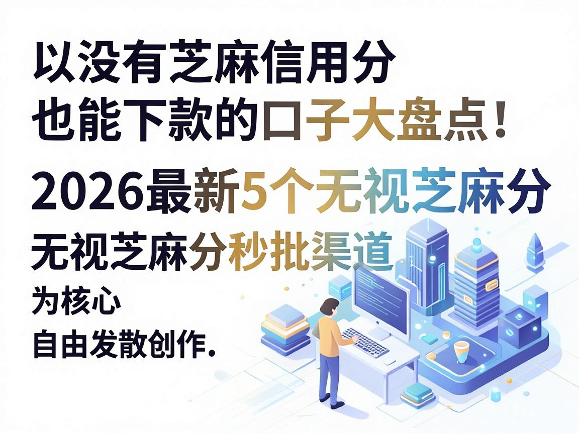 没有芝麻信用分也能下款的口子大盘点！2026最新5个无视芝麻分秒批渠道
