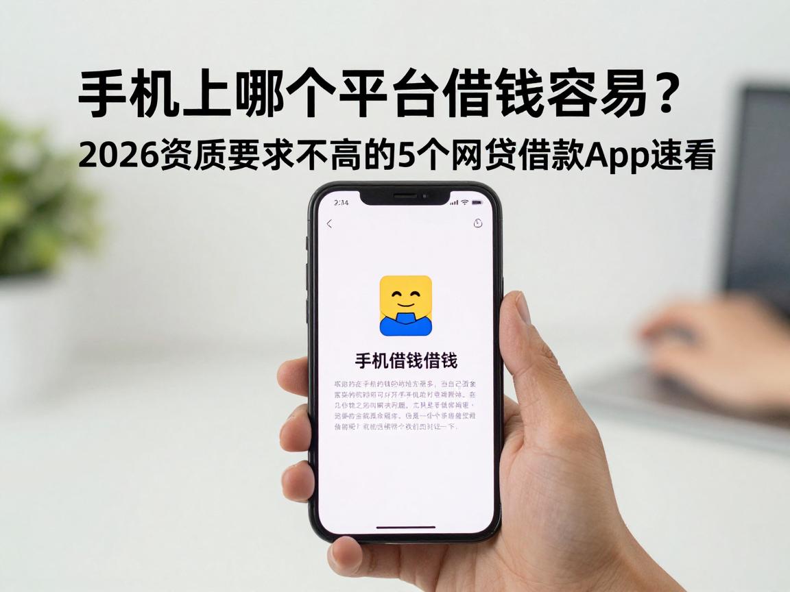 手机上哪个平台借钱容易？2026资质要求不高的5个网贷借款App速看