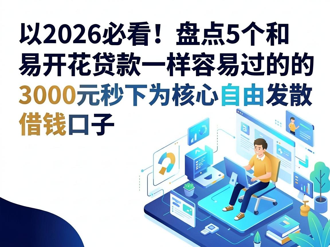 2026必看！盘点5个和易开花贷款一样容易过的借钱口子，3000元秒下