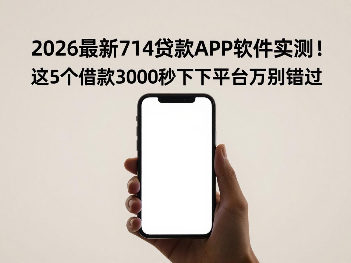2026最新714贷款APP软件实测!这5个借款3000秒下款平台千万别错过