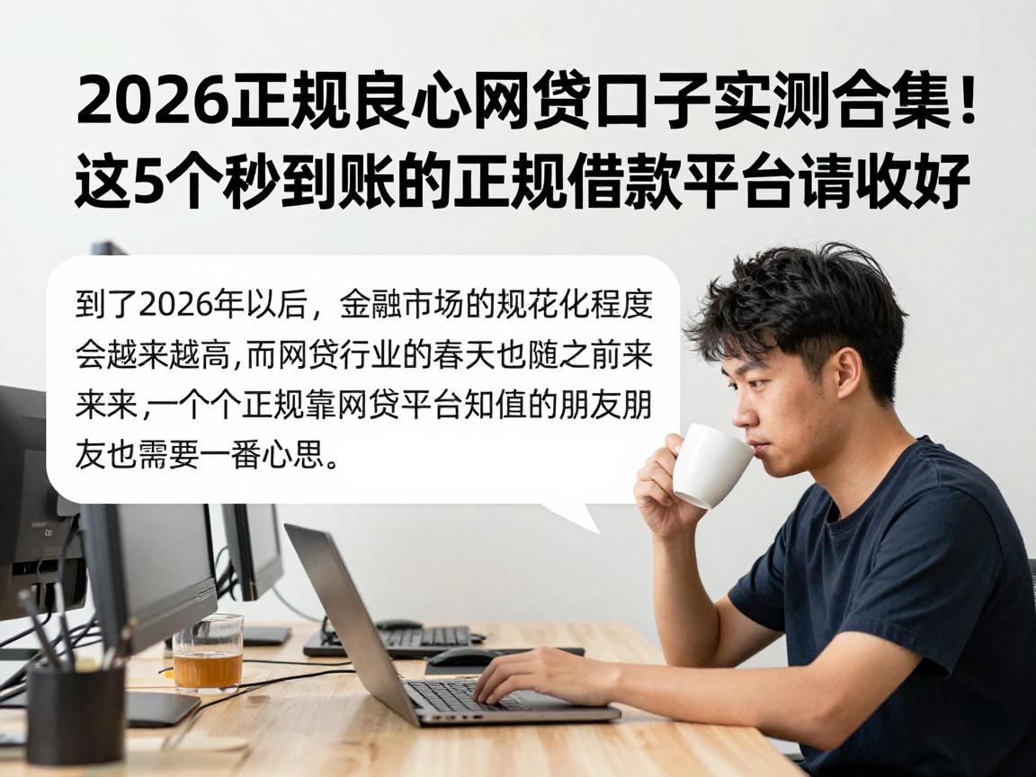 2026正规良心网贷口子实测合集！这5个秒到账的正规借款平台请收好