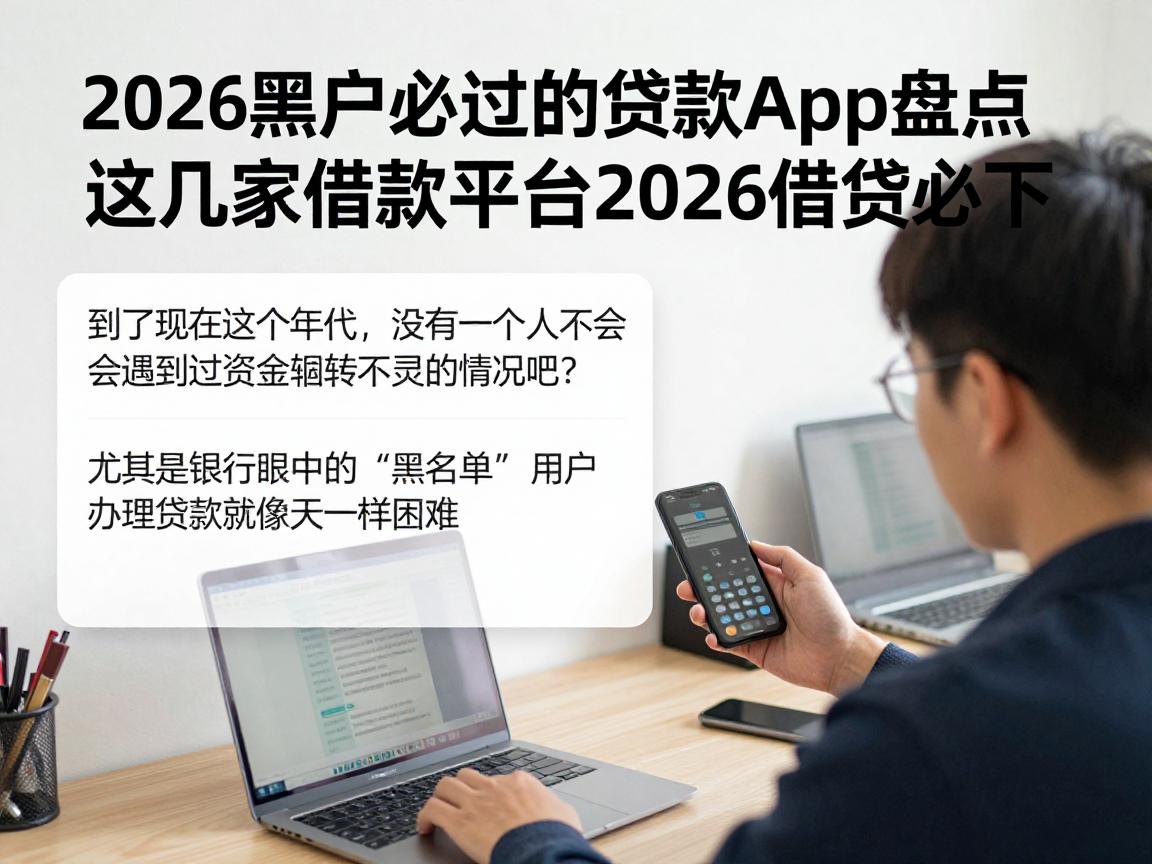 2026黑户必过的贷款app盘点，这几家借款平台2026借款必下