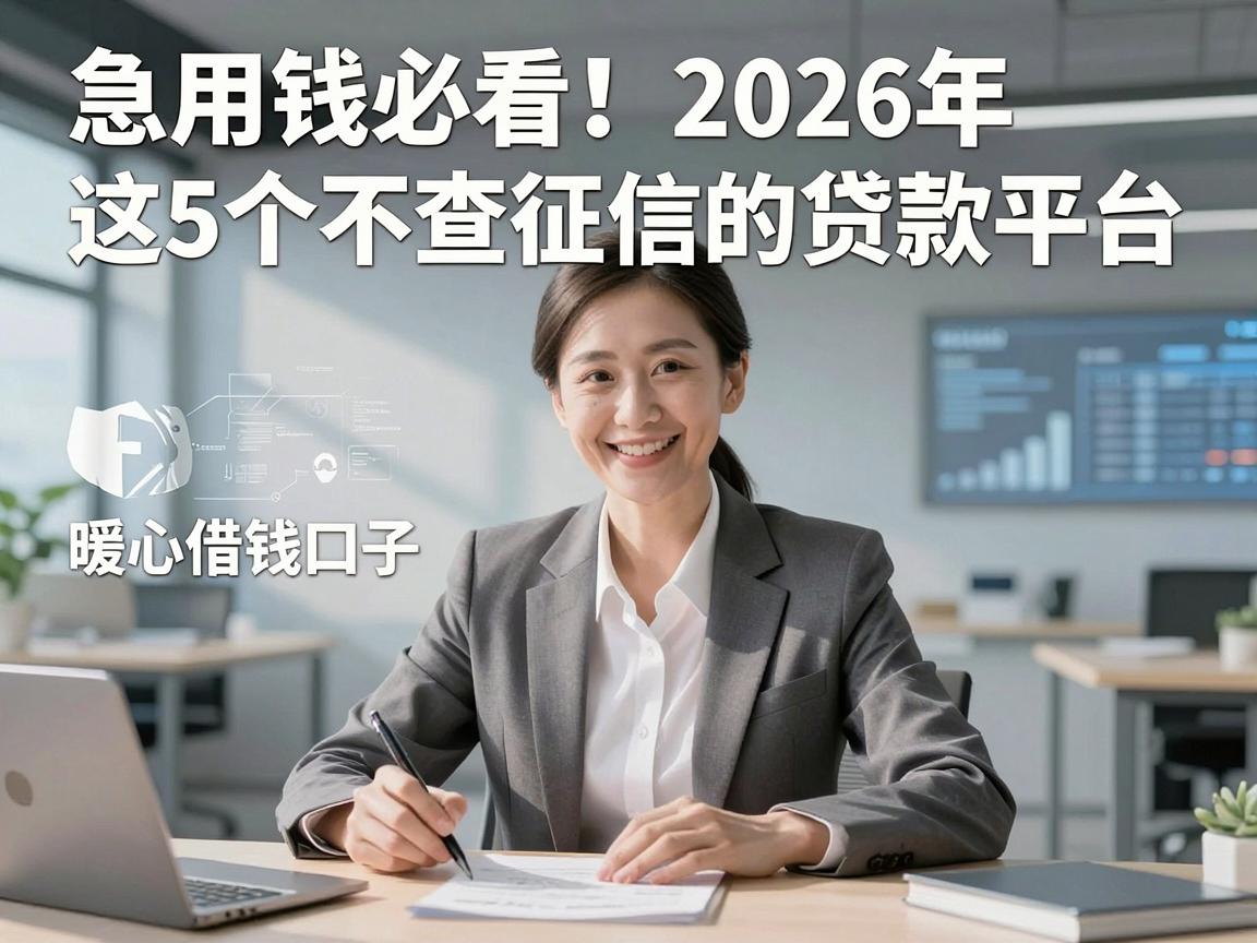 急用钱必看！2026年这5个不查征信的贷款平台，堪称暖心借钱口子