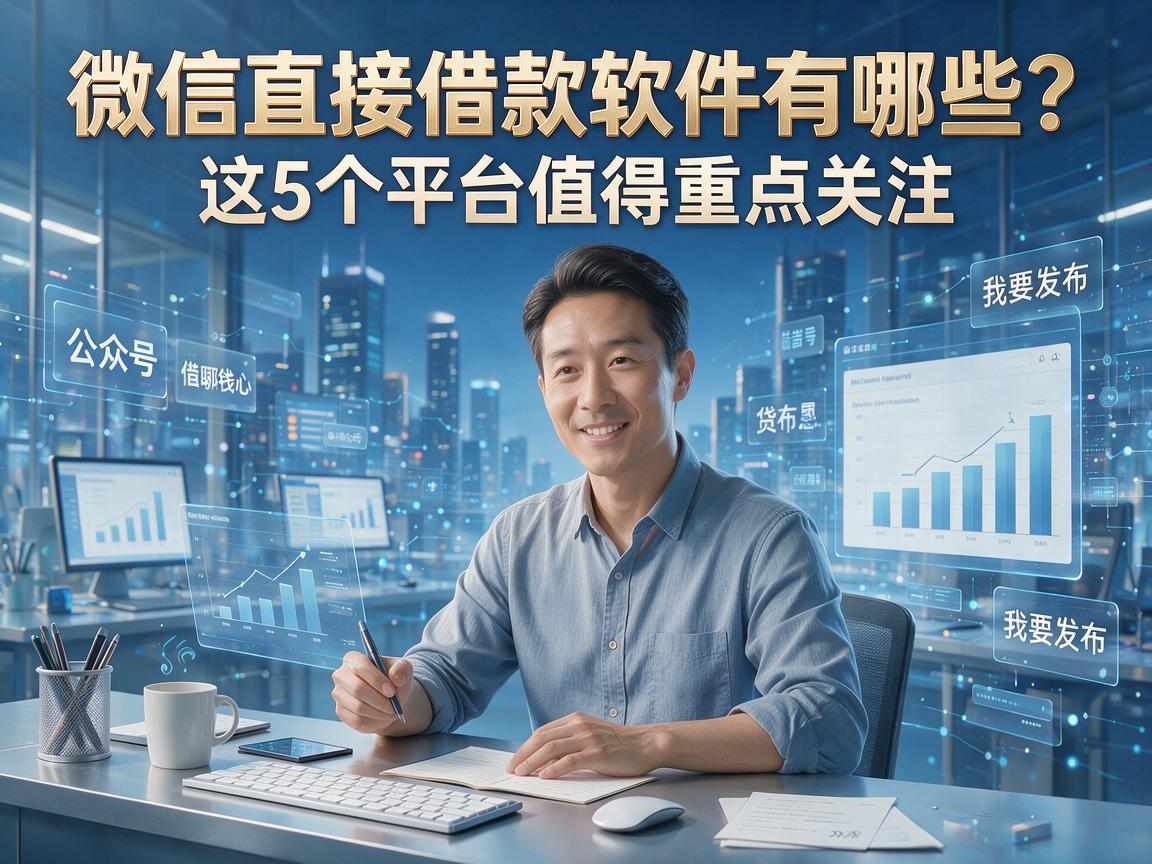 微信直接借款软件有哪些？这5个平台值得重点关注！