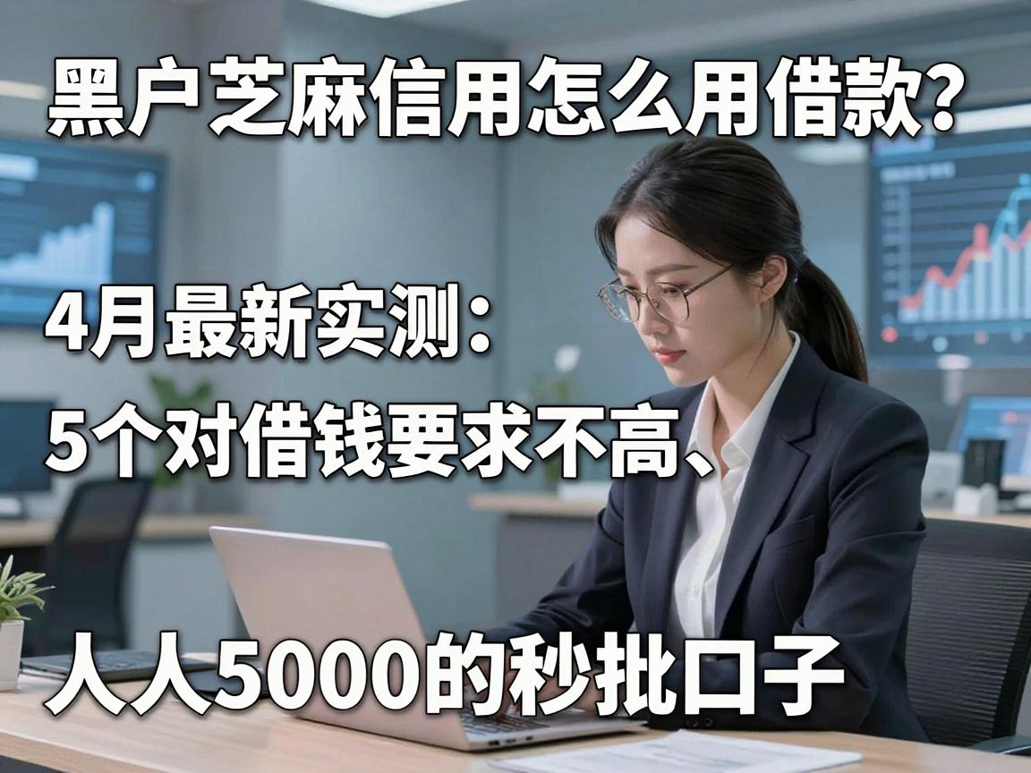黑户芝麻信用怎么用借款？4月最新实测：5个对借钱要求不高、人人5000的秒批口子