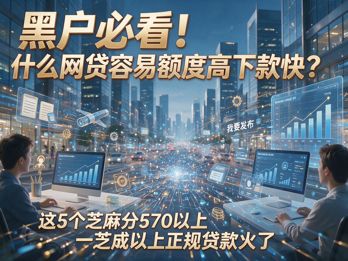 黑户必看！什么网贷容易额度高下款快？这5个芝麻分570以上正规贷款火了