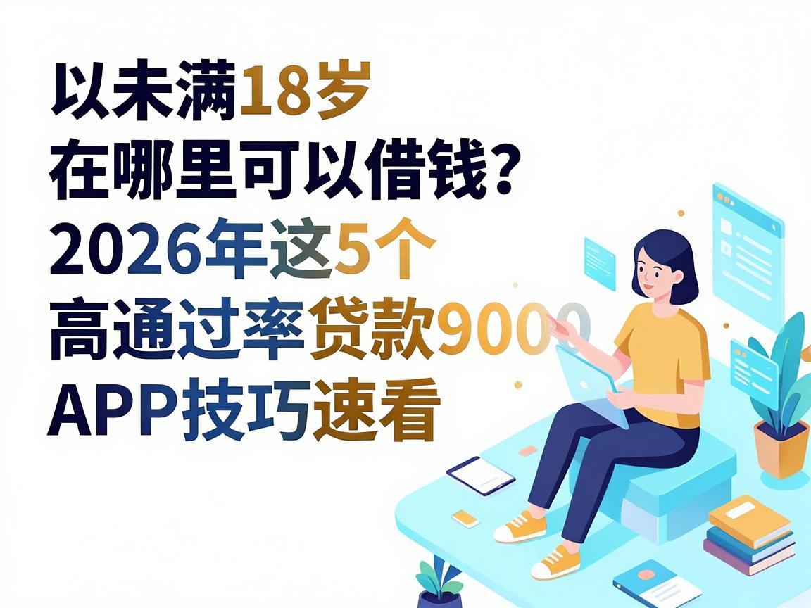 未满18岁在哪里可以借钱？2026年这5个高通过率贷款9000的APP技巧速看