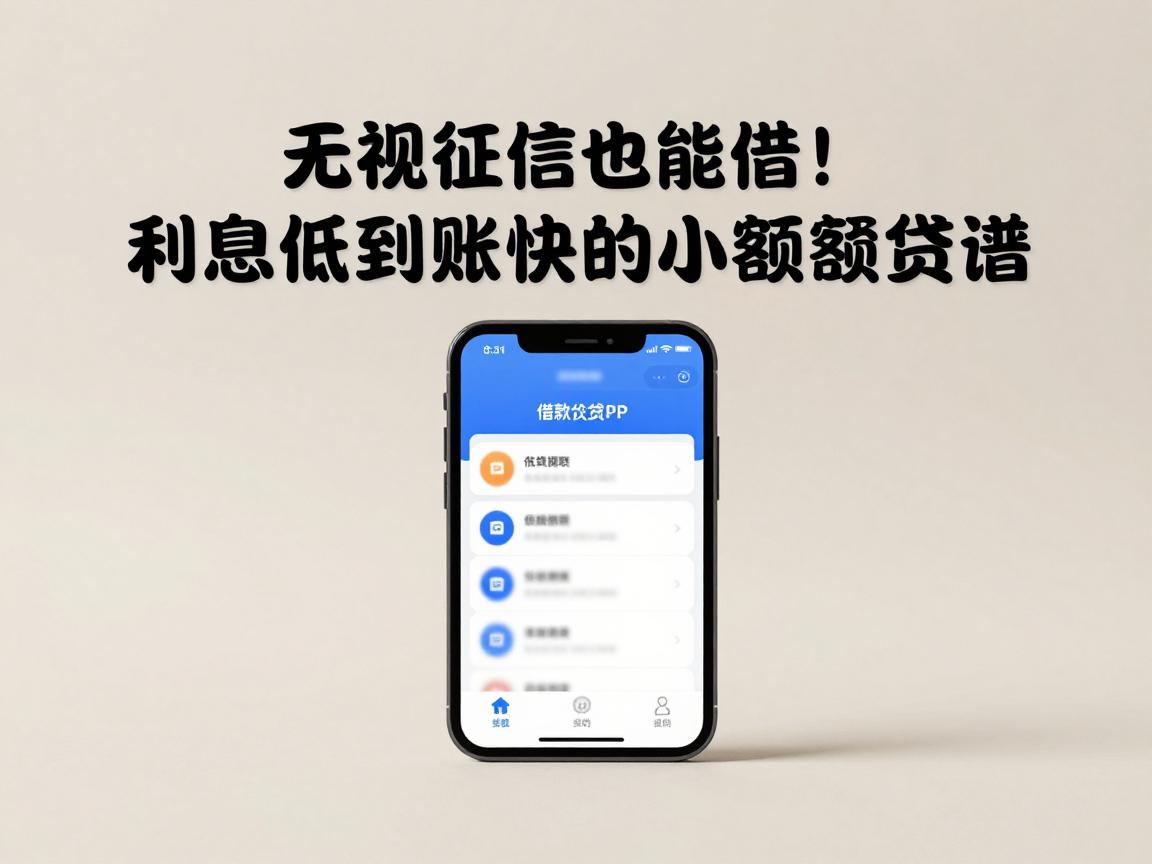 无视征信也能借！利息低到账快的小额贷款，这5个低息不查征信借款APP真的靠谱