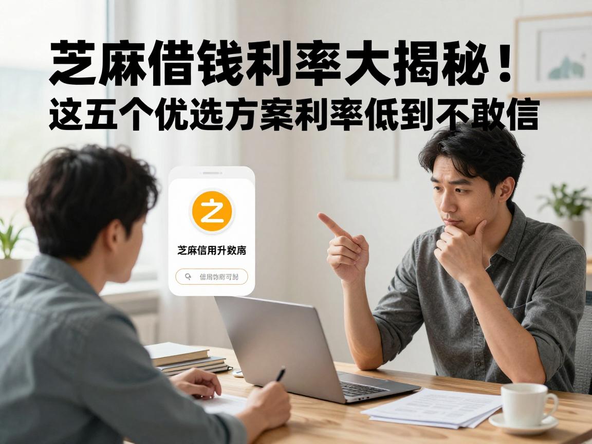 芝麻借钱利率大揭秘！这五个优选方案利率低到不敢信