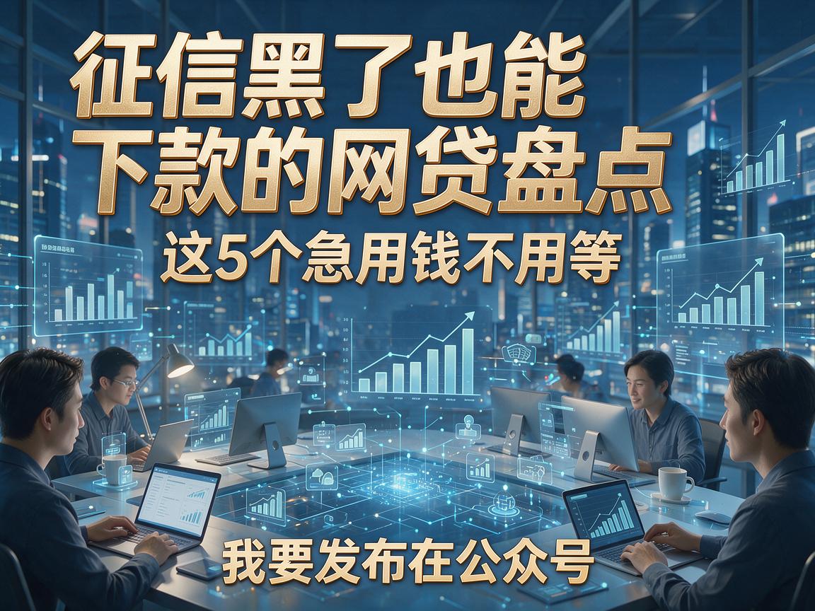 征信黑了也能下款的网贷盘点，这5个急用钱不用等！