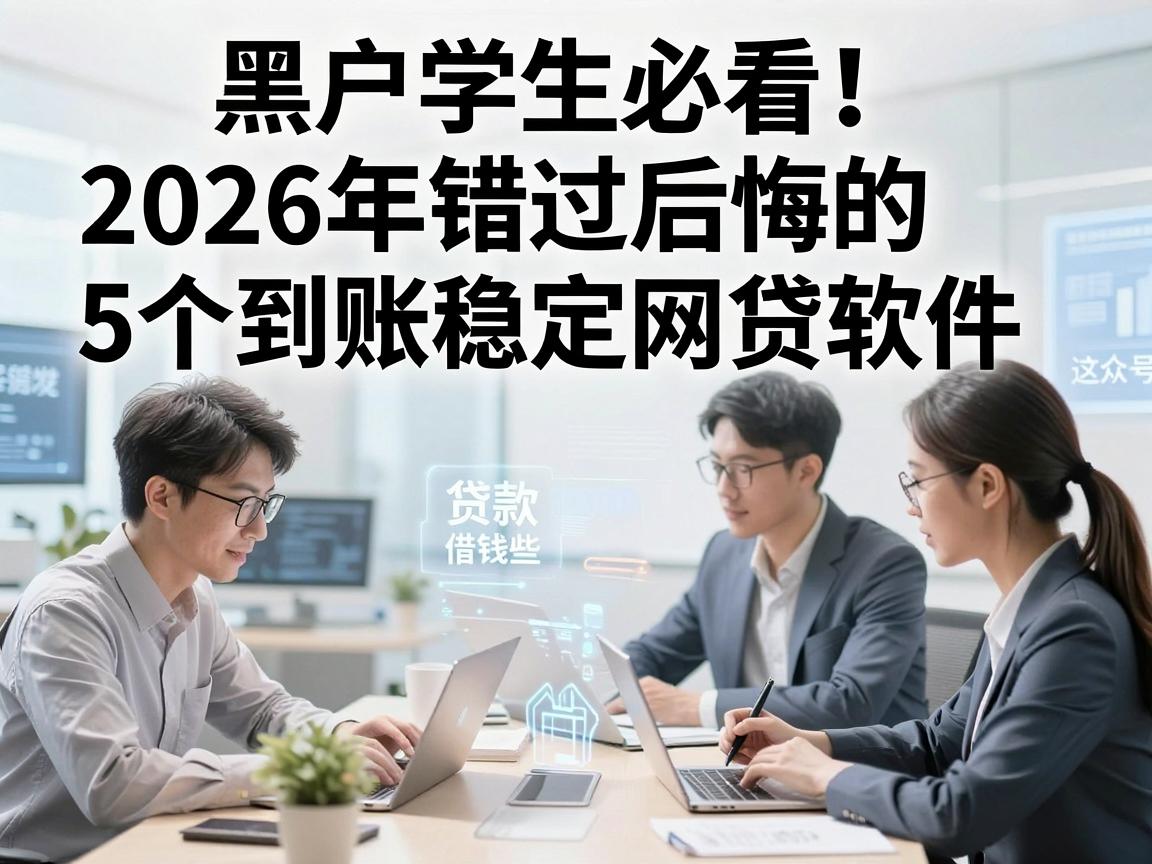 黑户学生必看！2026年错过后悔的5个到账稳定网贷软件，贷款借钱首选这些平台