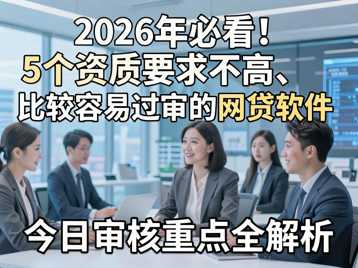 2026年必看！5个资质要求不高、比较容易过审的网贷软件，今日审核重点全解析
