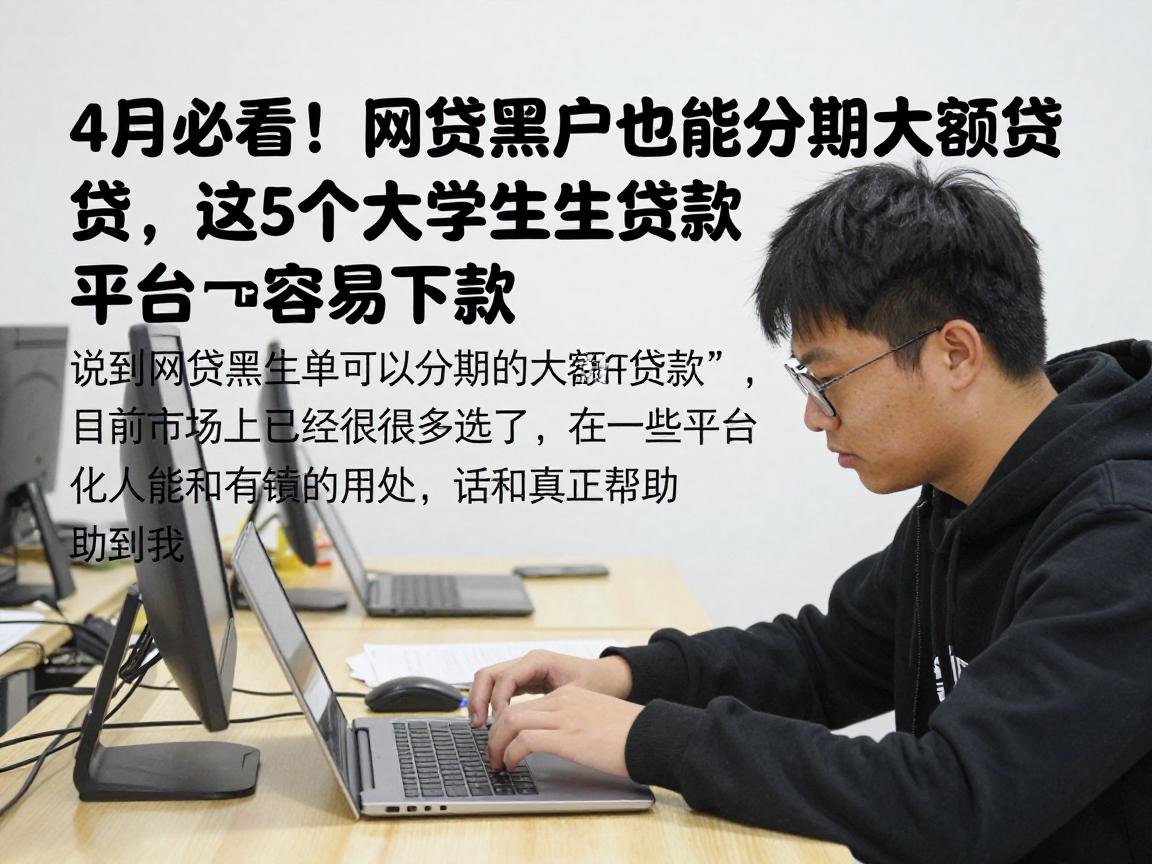 4月必看！网贷黑户也能分期的大额贷，这5个大学生贷款平台容易下款