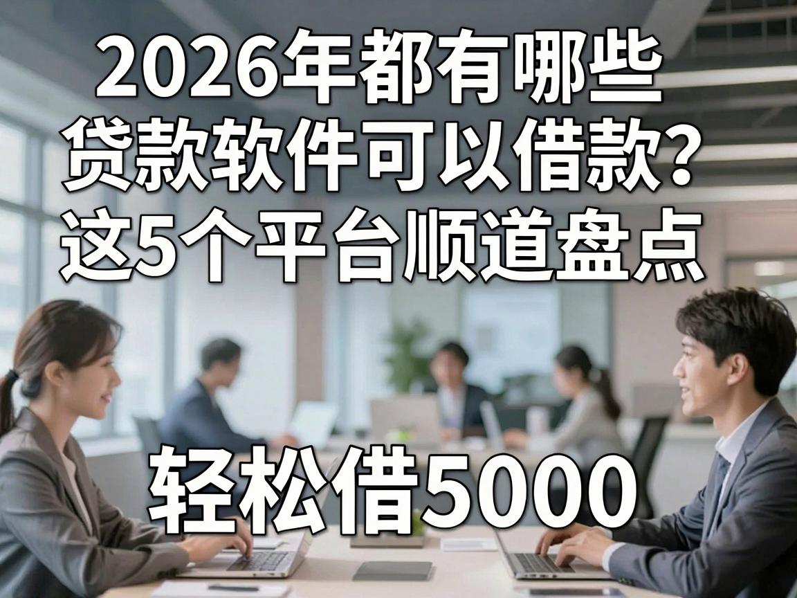 2026年都有哪些贷款软件可以借款？这5个平台顺道盘点，轻松借5000！