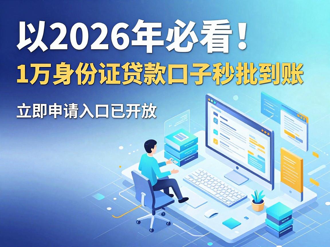 2026年必看！1万身份证贷款口子秒批到账，立即申请入口已开放
